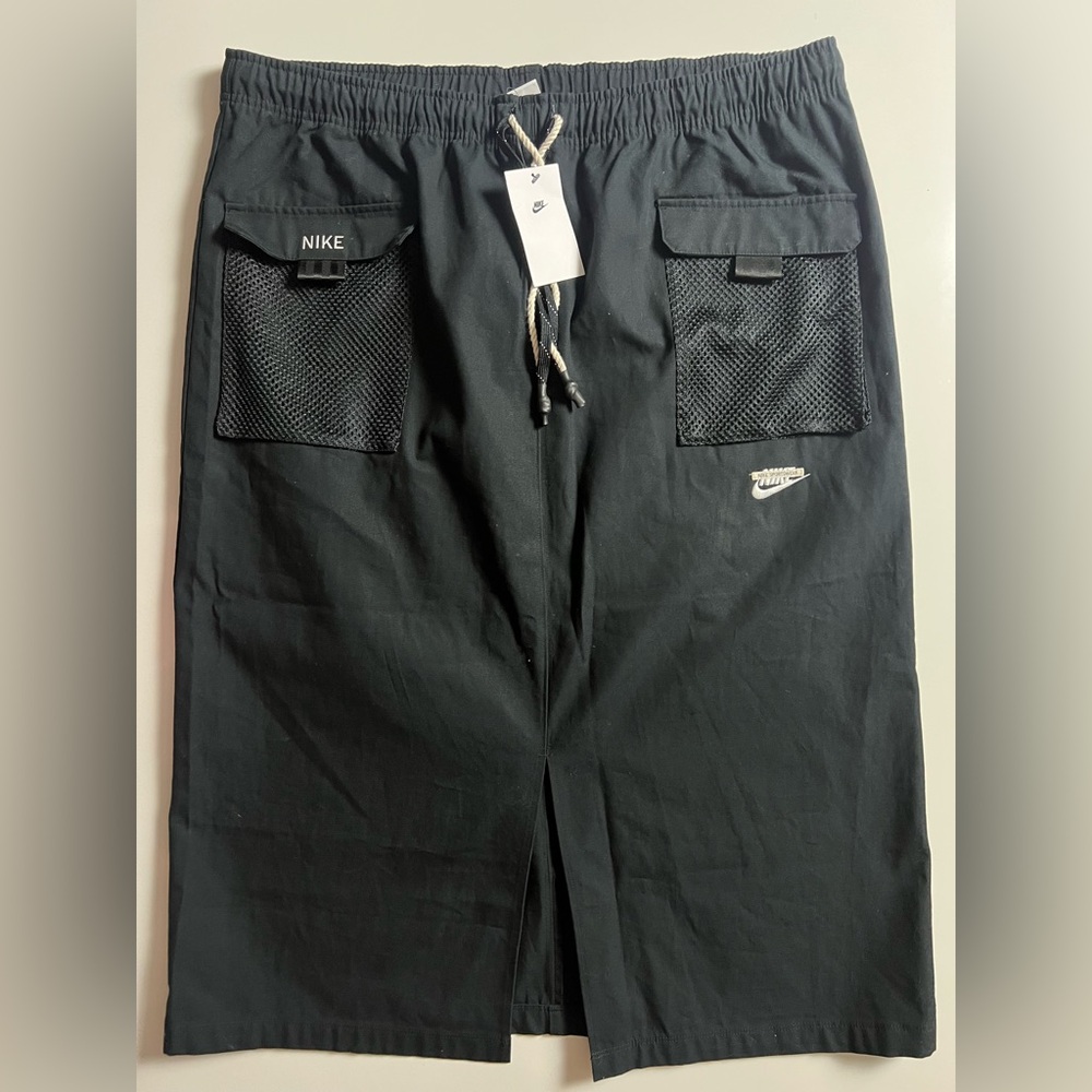 NWT Nike Cargo Midi Woven Skirt, Black, Size XXL